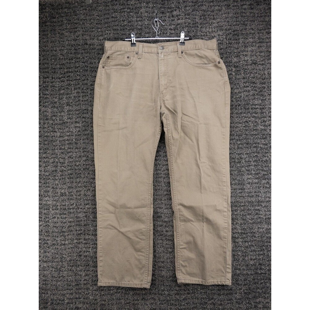 Levis 559 Jeans Mens 38x32 Actual 37x30 Beige Relaxed Fit Straight Leg Denim